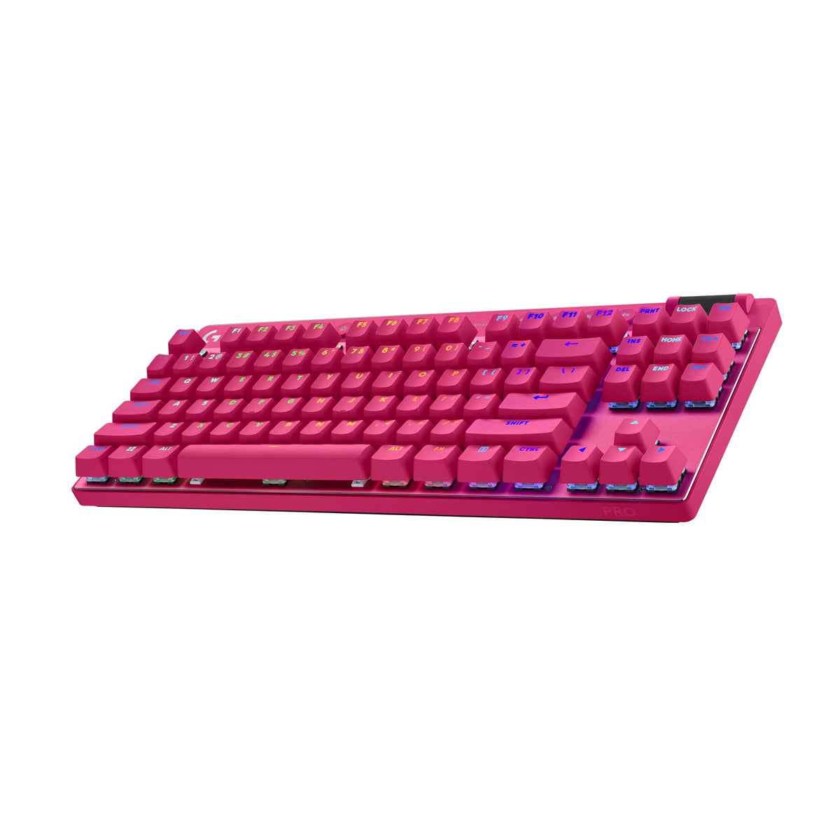 Logitech - PRO X TKL LIGHTSPEED Wireless Mechanical Tactile Switch Gaming Keyboard with LIGHTSYNC RGB for PC - Magenta