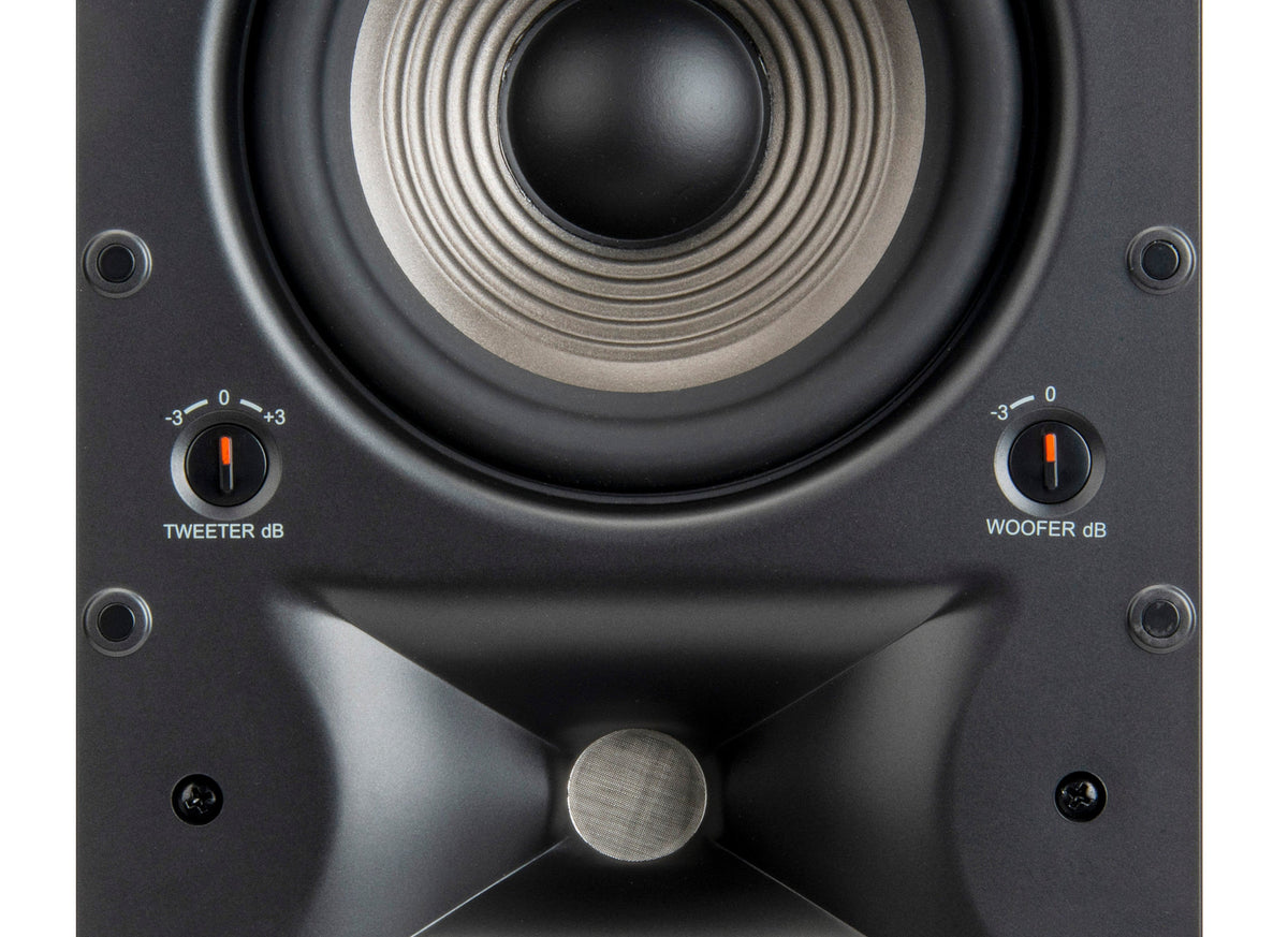 JBL - Studio 6 Dual-8" 2-Way In-Wall Speaker - Black