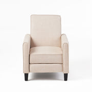Sillón reclinable tapizado con respaldo retráctil para sala de estar