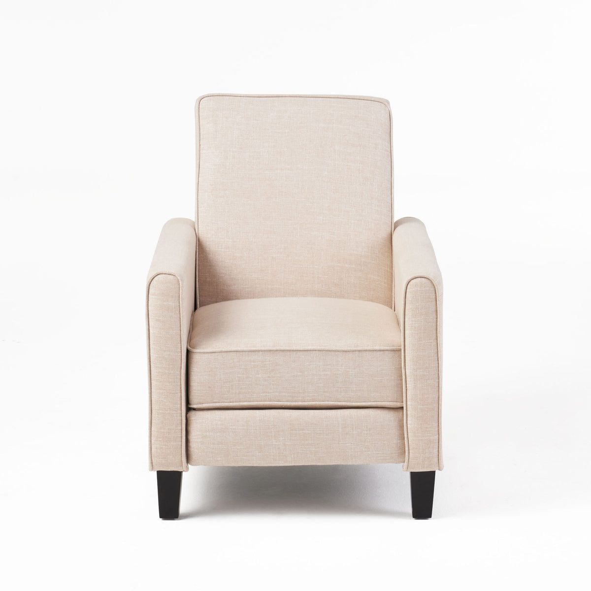 Sillón reclinable tapizado con respaldo retráctil para sala de estar