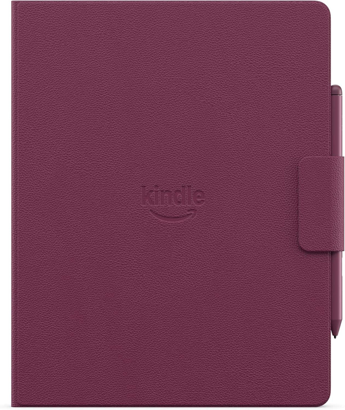 Amazon - Kindle Scribe Executive Folio Cover with Magnetic Attach, Sleek Protective Case - Premium Leather - Fig