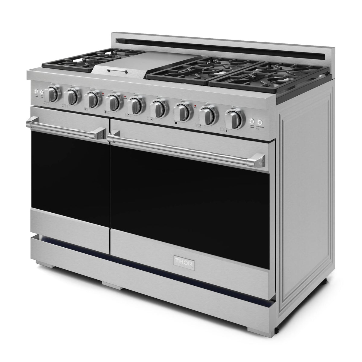 48 in. Wide 7 Burner Gordon Ramsay Series by Thor Kitchen 6.8 Cu. Ft Freestanding Gas Range - Stainless Steel