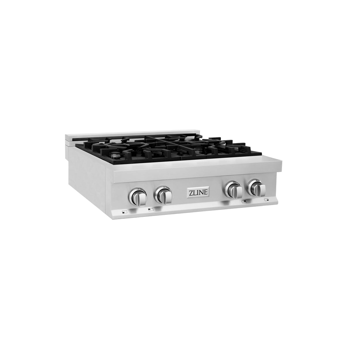 ZLINE - 30 in. Wide 4 Burner Legacy Gas Rangetop  and Porcelain Cooktop (RT30) - Stainless Steel