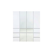 Elise - Modular Closet System With Mirror And Customizable Storage - White