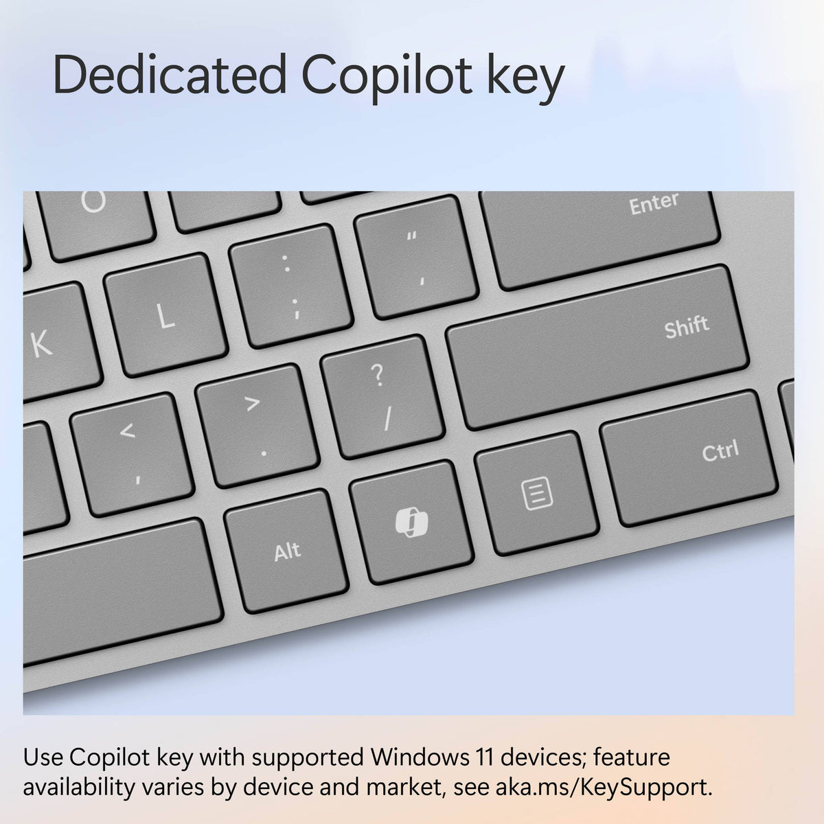 Microsoft - Surface Keyboard (2nd Edition) - Full-size Wireless Optical - Silver