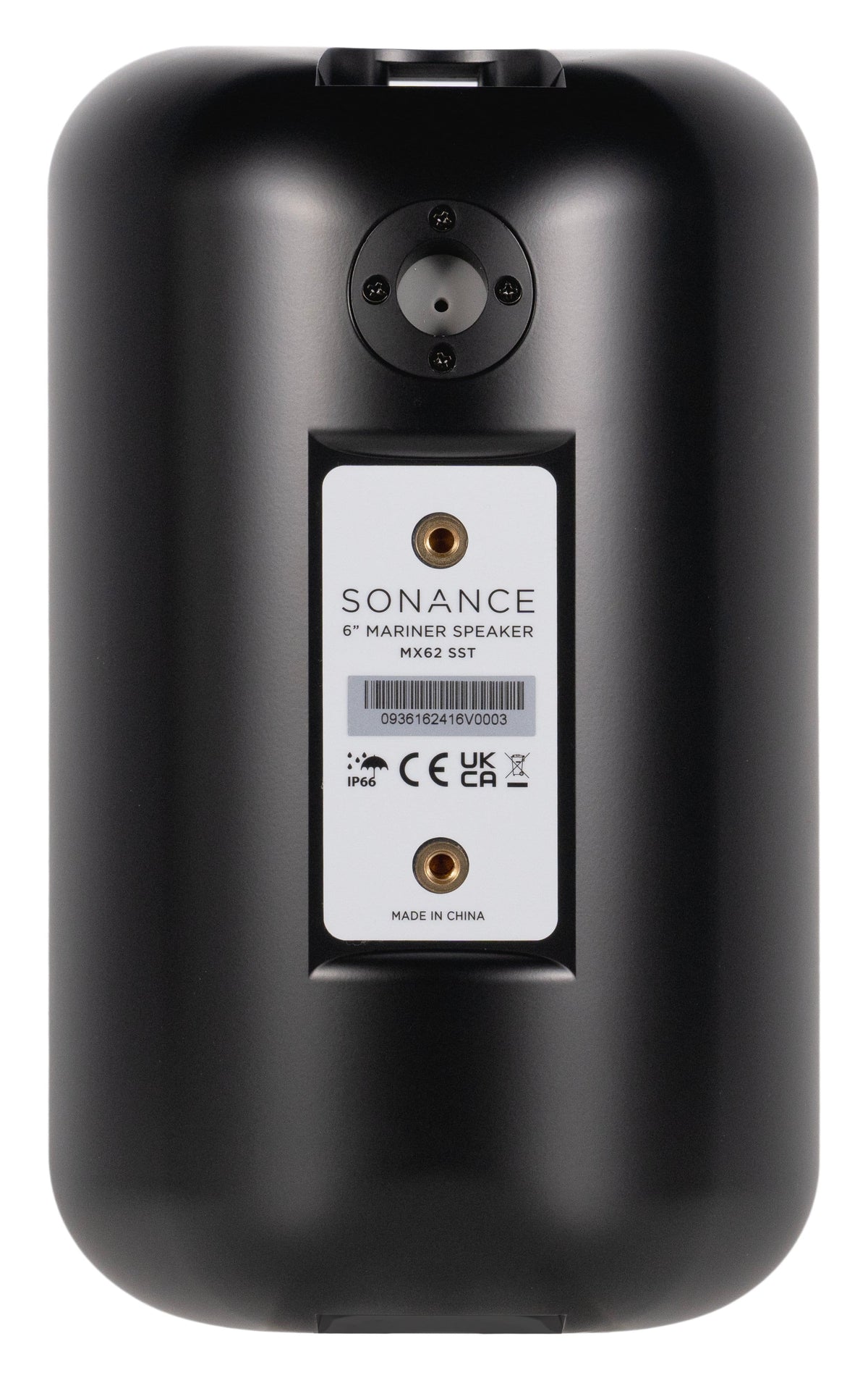 Sonance - MX62 SST SINGLE SPEAKER - Mariner MX Series 6-1/2" 2-Way Outdoor Surface Mount Single Stereo Speaker (Each) - Black