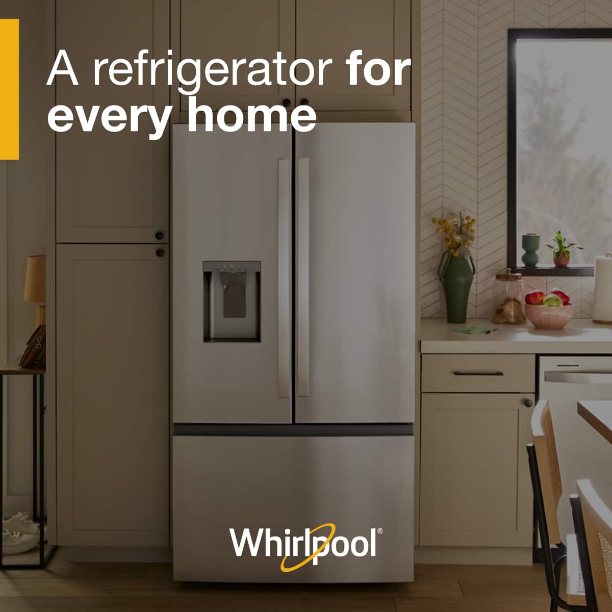 Whirlpool - 36 in. Wide 30 cu. ft. French Door Refrigerator with Dual Ice Makers - Fingerprint-Resistant Stainless Finish