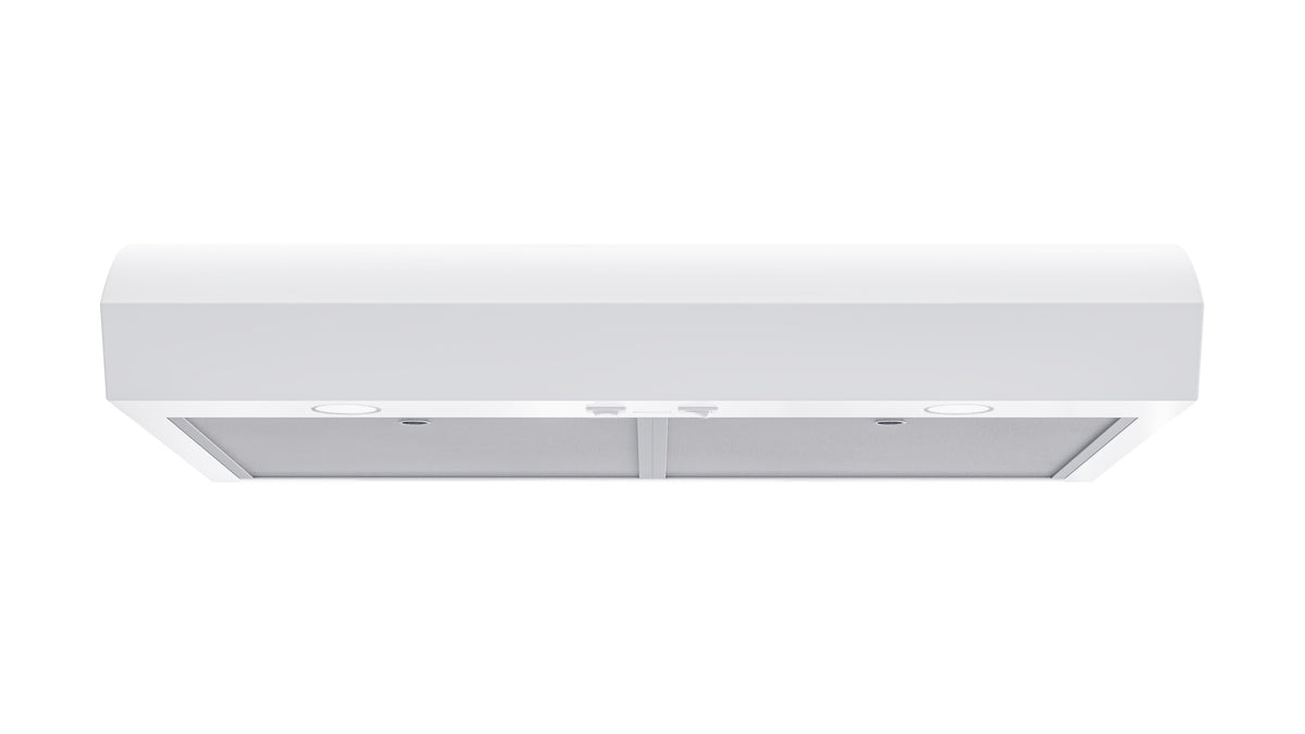 Broan - 30 inches - Convertible - Under cabinet Range Hood - White