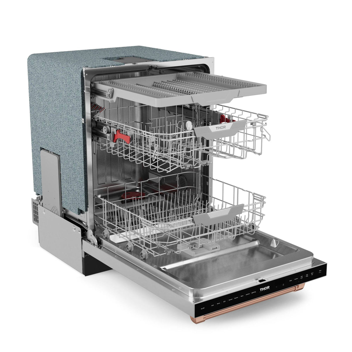 Gordon Ramsay Series by THOR Kitchen 24 Inch Dishwasher with Rose Gold Hardware - Stainless Steel