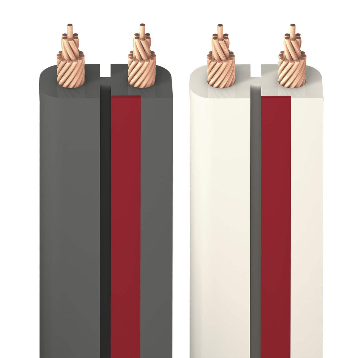 AudioQuest - X2 - 51' - Gray with Red Stripes