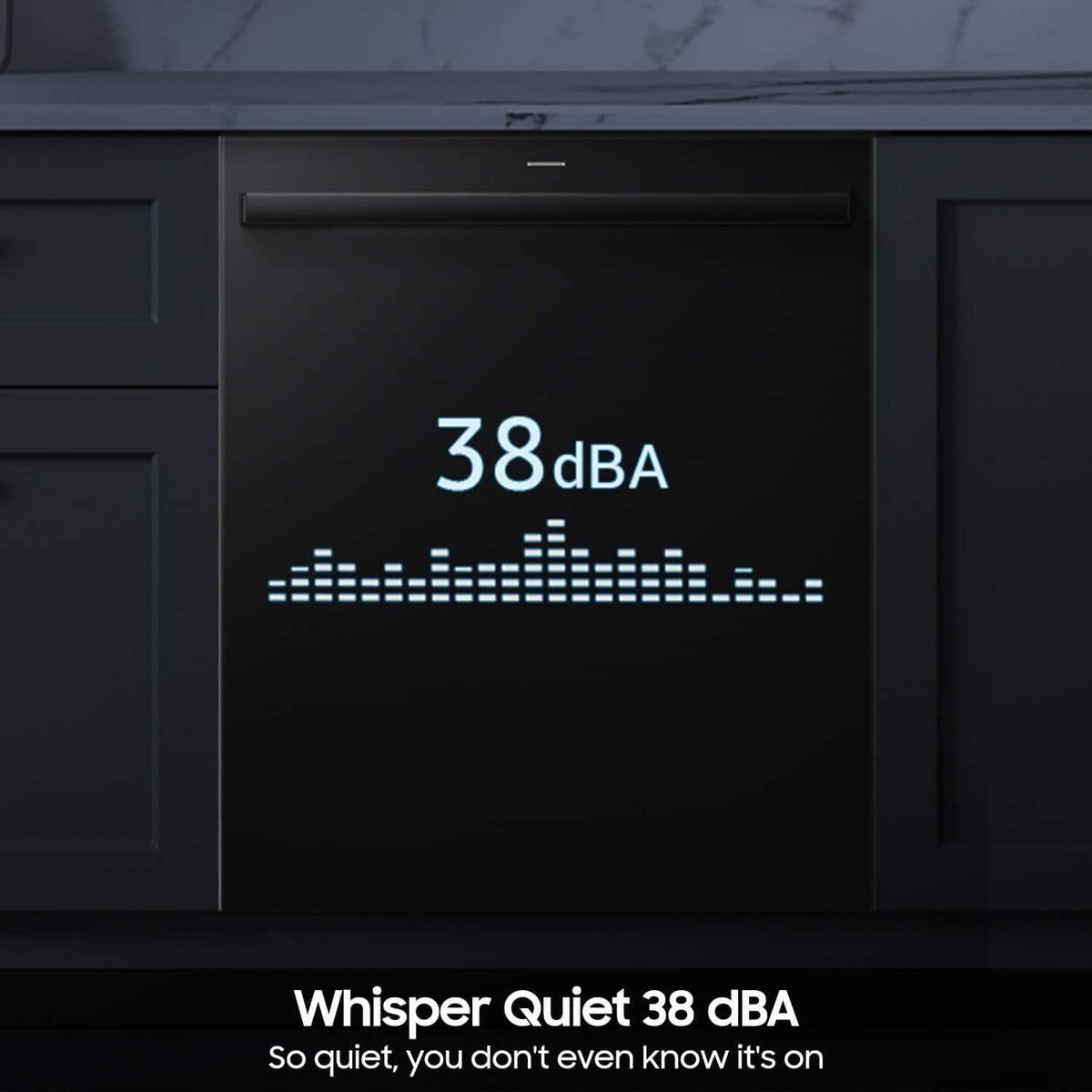Samsung - 38 dBA Bespoke AI Dishwasher with 3rd Rack Washing System - Matte Black Steel