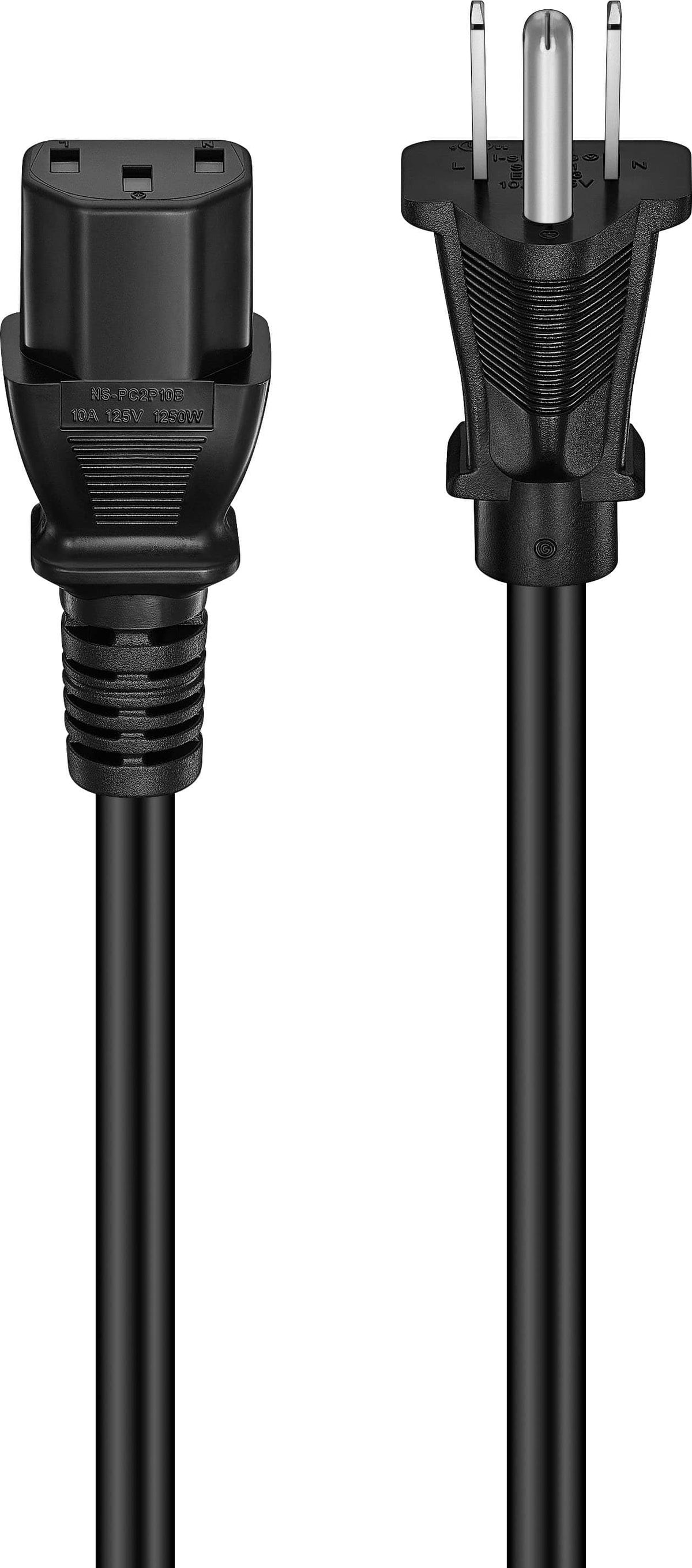 Insignia™ - 10-Foot AC Power Cable - Black