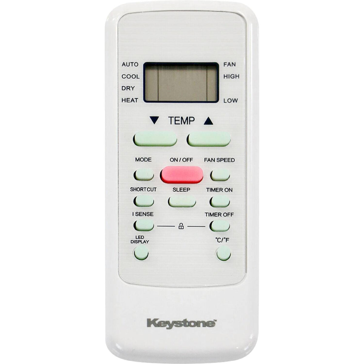 Keystone - 14,000 BTU 230V Through-the-Wall Air Conditioner with Follow Me LCD Remote Control - White