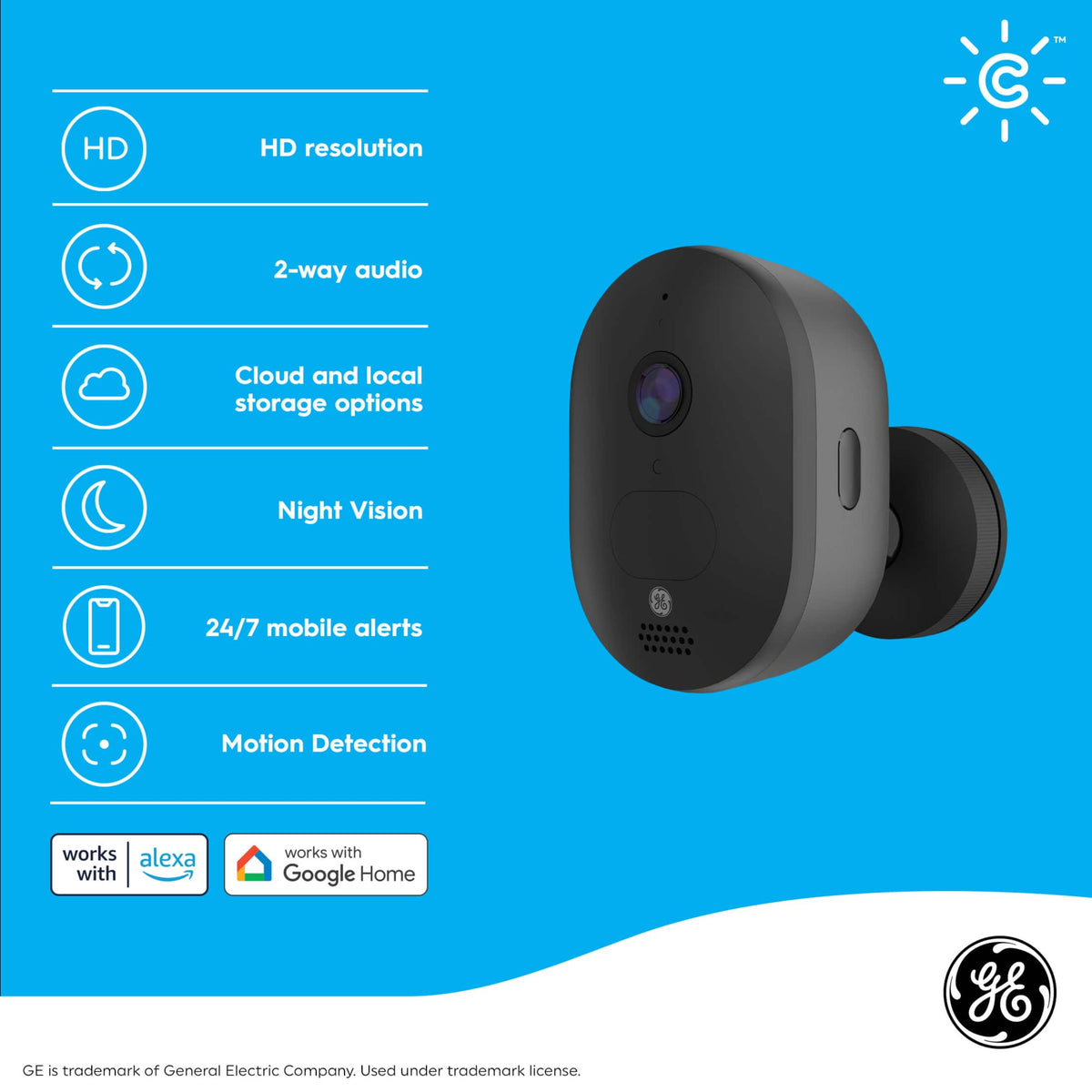 Cync - Outdoor Battery Smart Camera - Black
