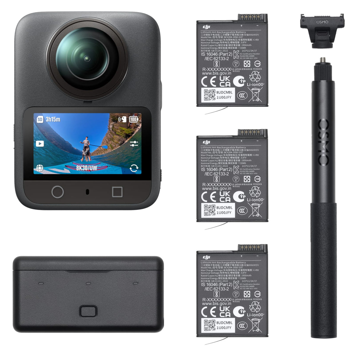 DJI - Osmo 360 Adventure Combo - Black