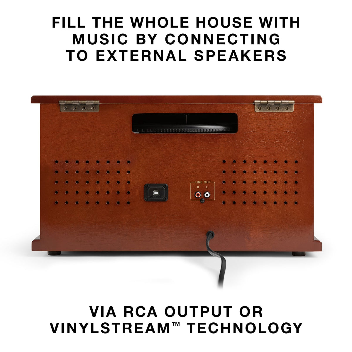 Victrola - Navigator 8-in-1 Classic Bluetooth Record Player with Turntable - White