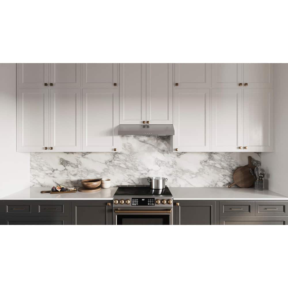 Broan - 30 inches - Convertible - Under cabinet Range Hood - Black