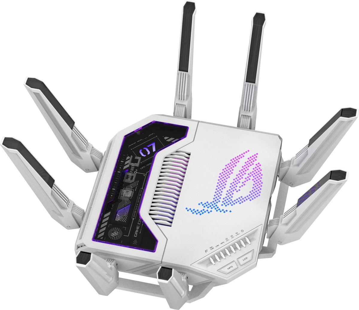 ASUS - ROG Rapture GT-BE19000AI Tri-Band Wi-Fi 7 Gaming Router - White