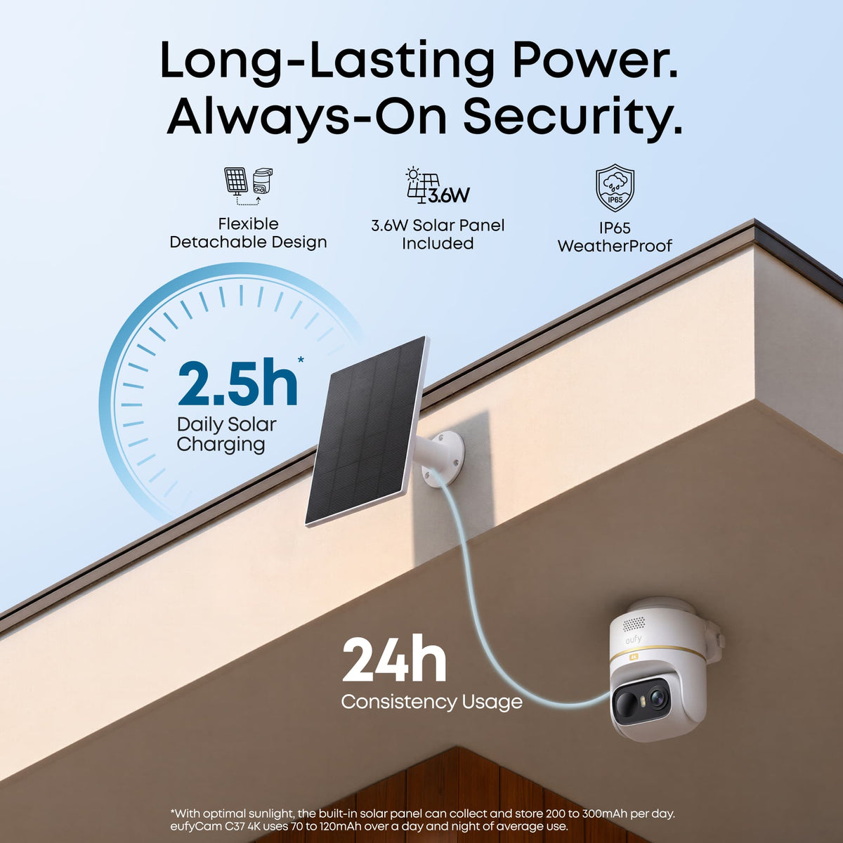 eufy - eufyCam C37 2-Cam Kit with HomeBase Mini, 4K Solar Security Cameras, 360 PTZ AI Tracking, No Monthly Fee - White
