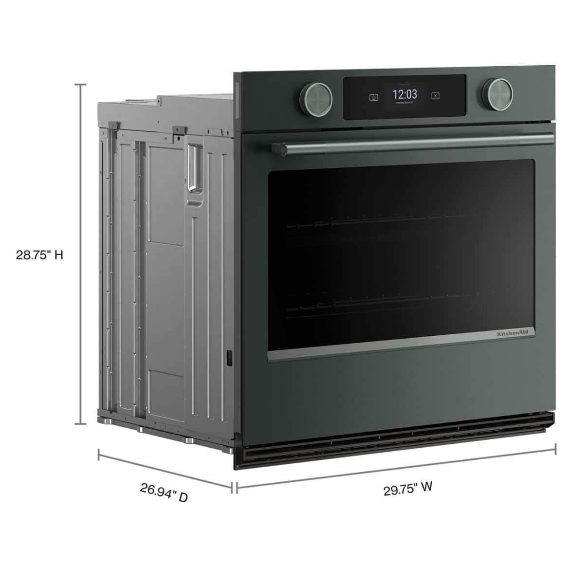 KitchenAid - 30" Smart Built-In Electric Single Wall Oven with Assisted Cooking Modes - Juniper