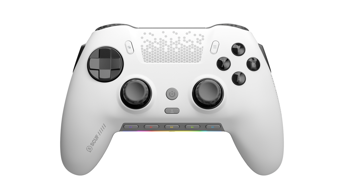 SCUF - ENVISION PRO v2 Wireless Hall Effect Gaming Controller for PC with Anti-Drift Thumbsticks - White/Black