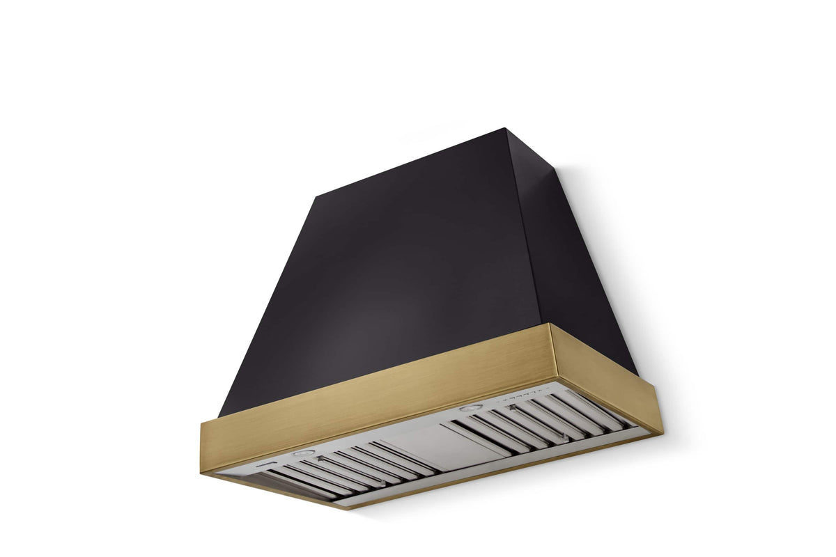AGA - 36 inches - Externally Vented - Wall Range Hood - Matte Black