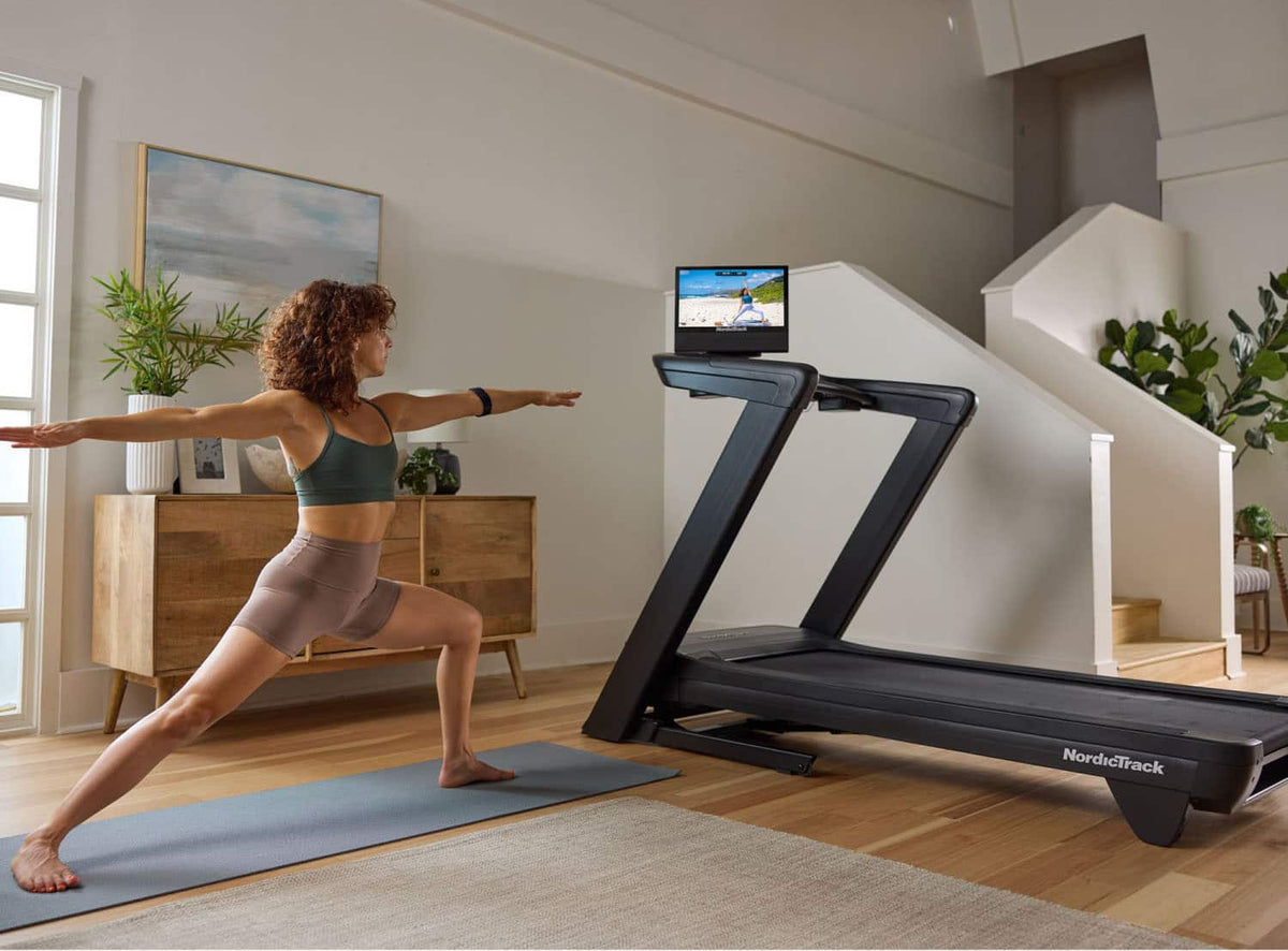 NordicTrack - Commercial 1750 Treadmill with 16" Pivoting Touchscreen - Black