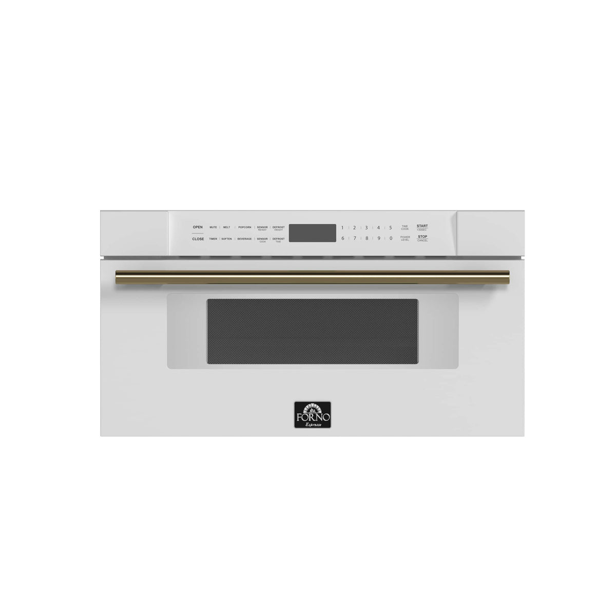 Forno Appliances - Oliena Espresso 1.6 cu. ft. Built-in 1750W Compact Convection Oven and 1000W Microwave Combo with Sensor Cooking - White