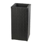 Solhome - Square Planter Box For Patio - Black