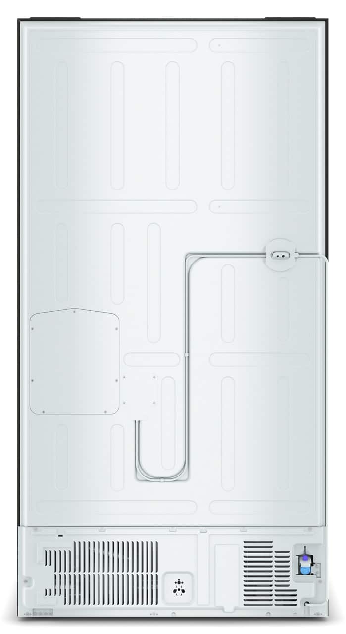 Whirlpool - 36 in. Wide 24 cu. ft. 3-Door French Door Counter Depth Refrigerator - Black Stainless Steel