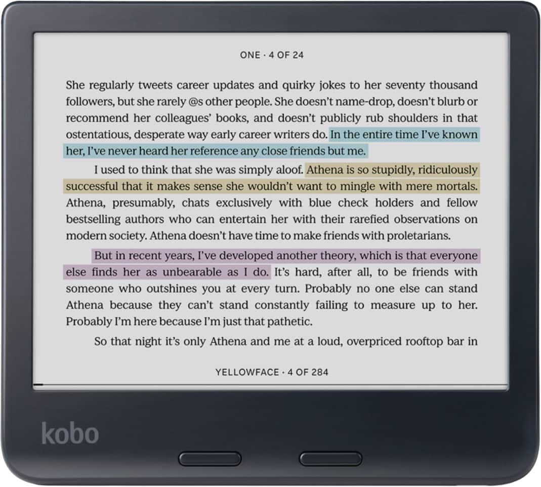 Kobo - Libra Colour | eReader | 7" Glare-Free Colour E Ink Kaleido 3 Display | Dark Mode Option | Waterproof - 2024 - Black