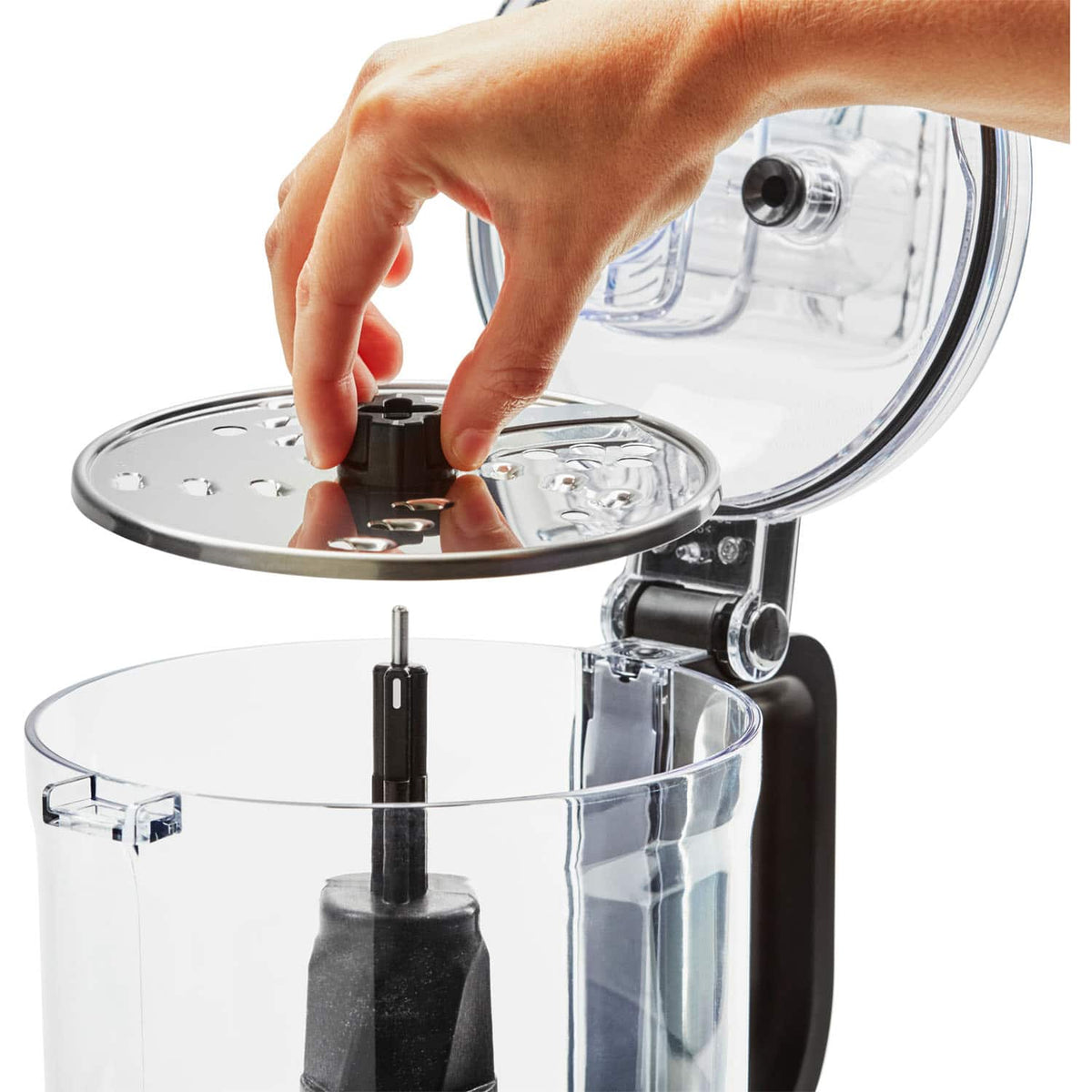 KitchenAid - Easy Store 7-Cup Food Processor in Contour - Silver