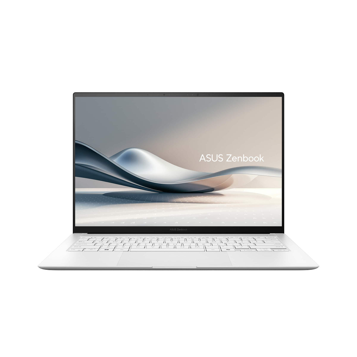 ASUS - Zenbook S14 14" OLED Touch Screen Laptop - Intel Core Ultra 7 258V - 32GB RAM - 1TB SSD - Copilot+ PC - Scandinavian White