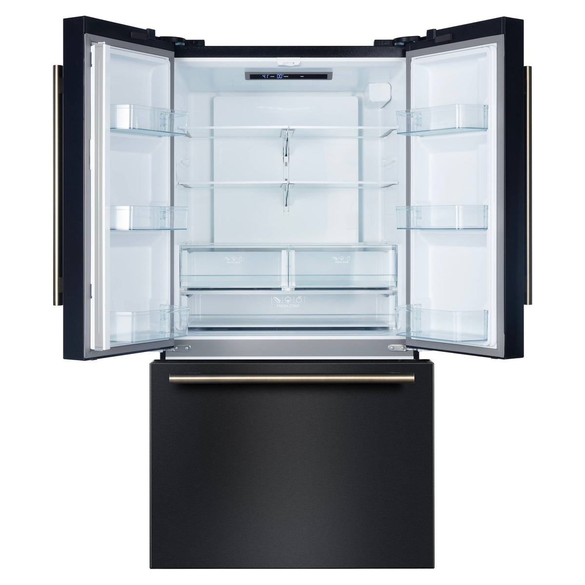 Forno Appliances - Rivello 27.4 Cu. Ft. French Door Refrigerator with Internal Water Dispenser - Black