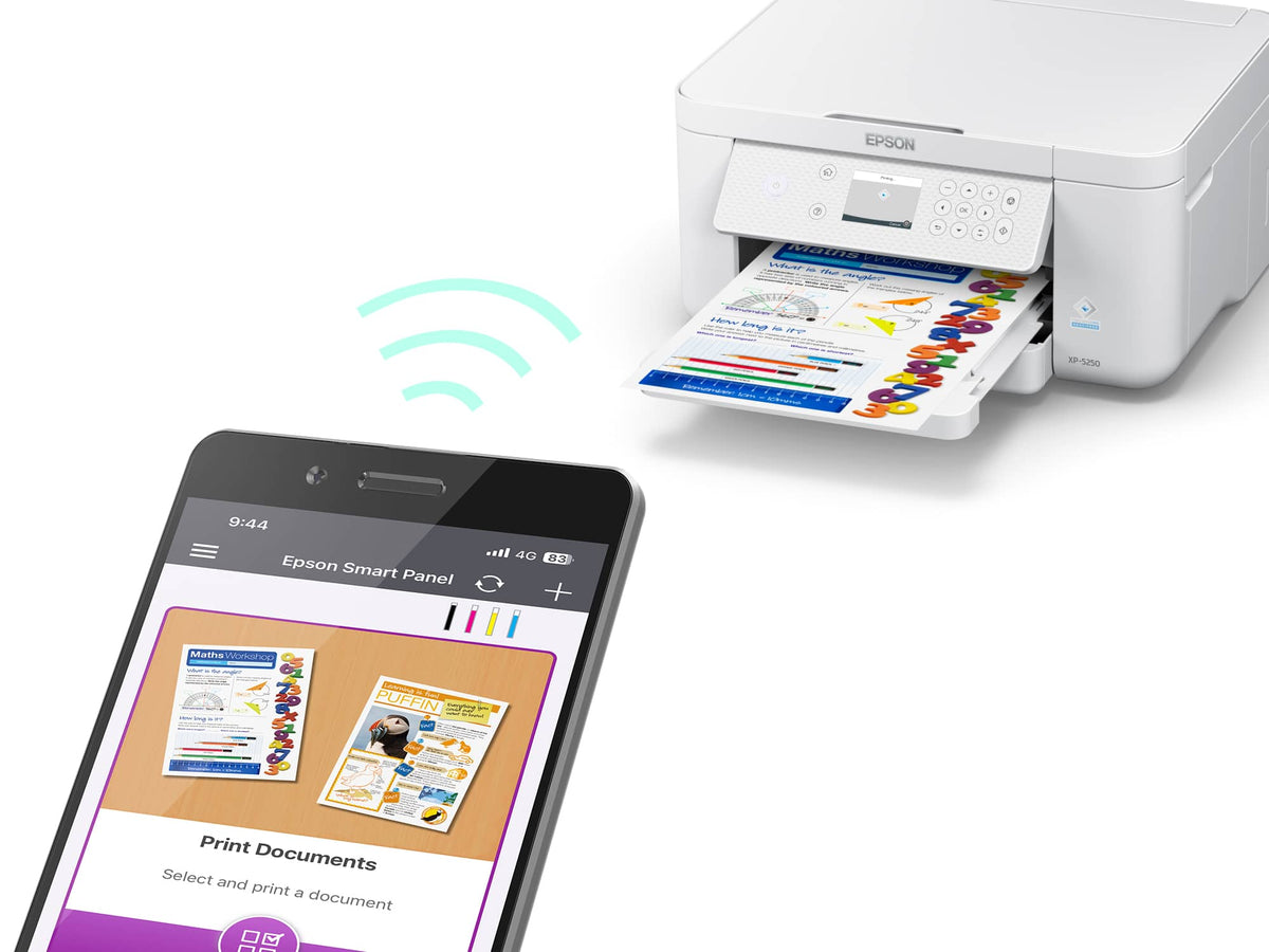 Epson - Expression Home XP-5250 Wireless All-in-One Inkjet Printer - White