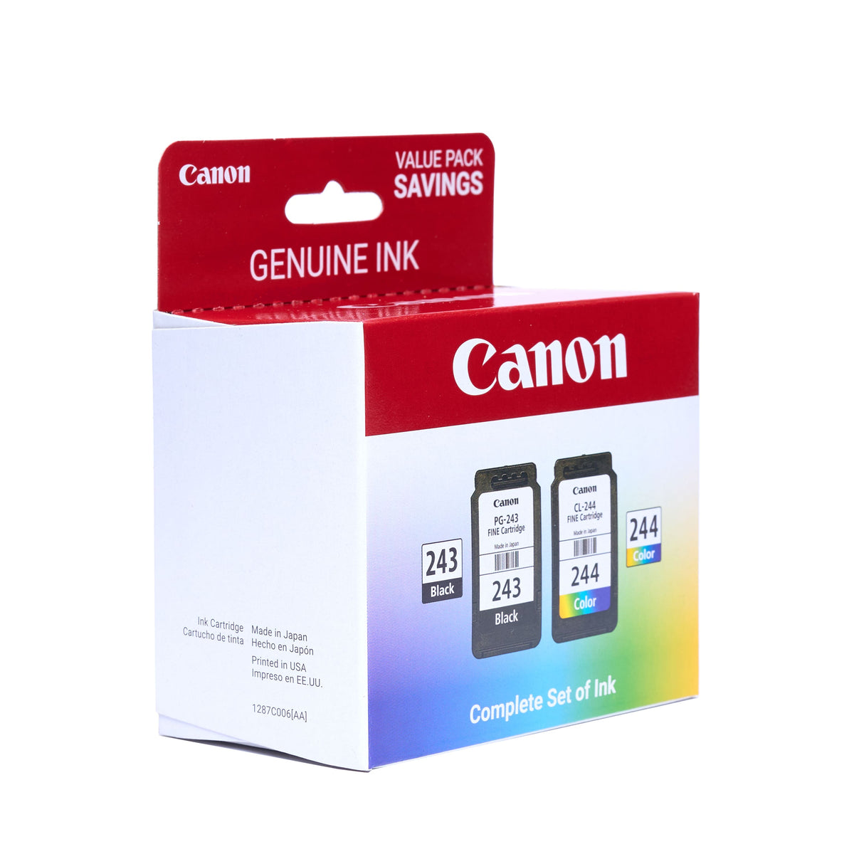 Canon - 243 / CL-244 Value Pack Standard Capacity Ink Cartridges - Black/Cyan/Magenta/Yellow