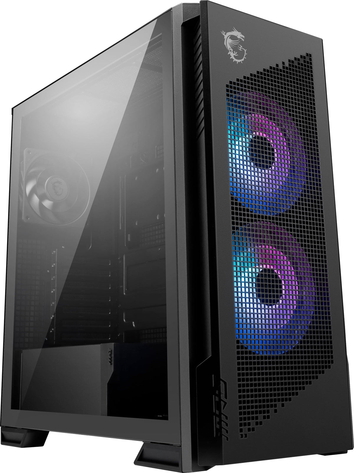 MSI - MPG Velox 300R Airflow PZ ATX Mid-Tower PC Case - Black
