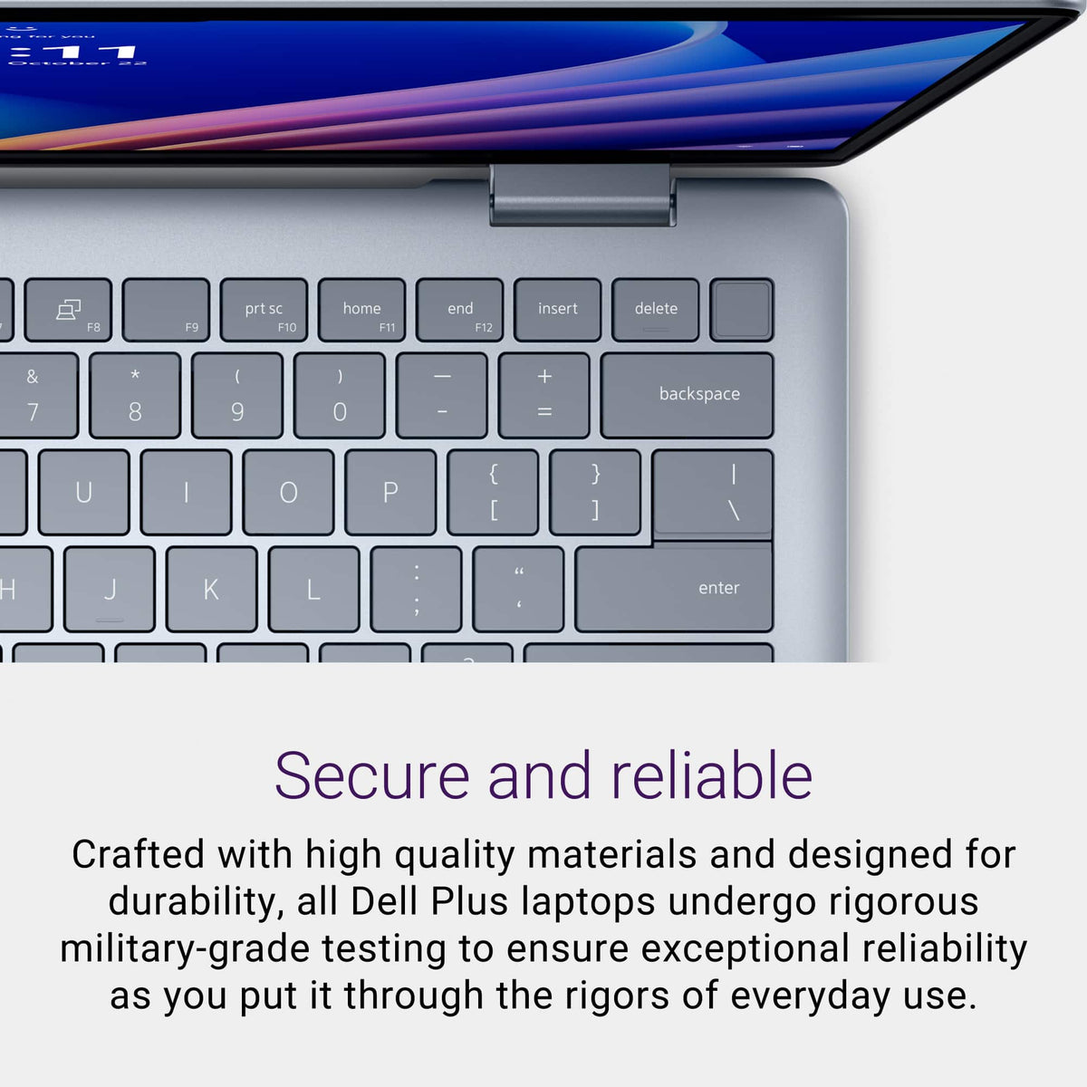 Dell - Plus 14" 2K 2-in-1 Touchscreen Laptop - Intel Core Ultra 7 Series 2 256V 2024 - 16GB Memory - 1TB Storage - Copilot+ PC - Ice Blue