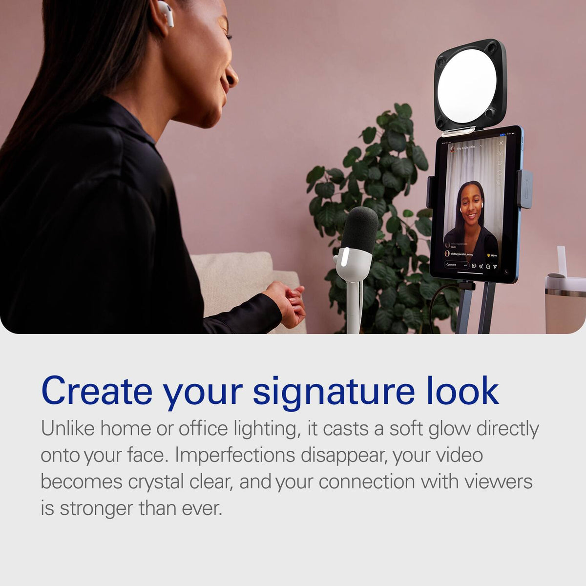 Elgato - Key Light Neo Monitor Mount – Professional Lighting for Video Calls & Streaming, Works with PC & Mac - Black