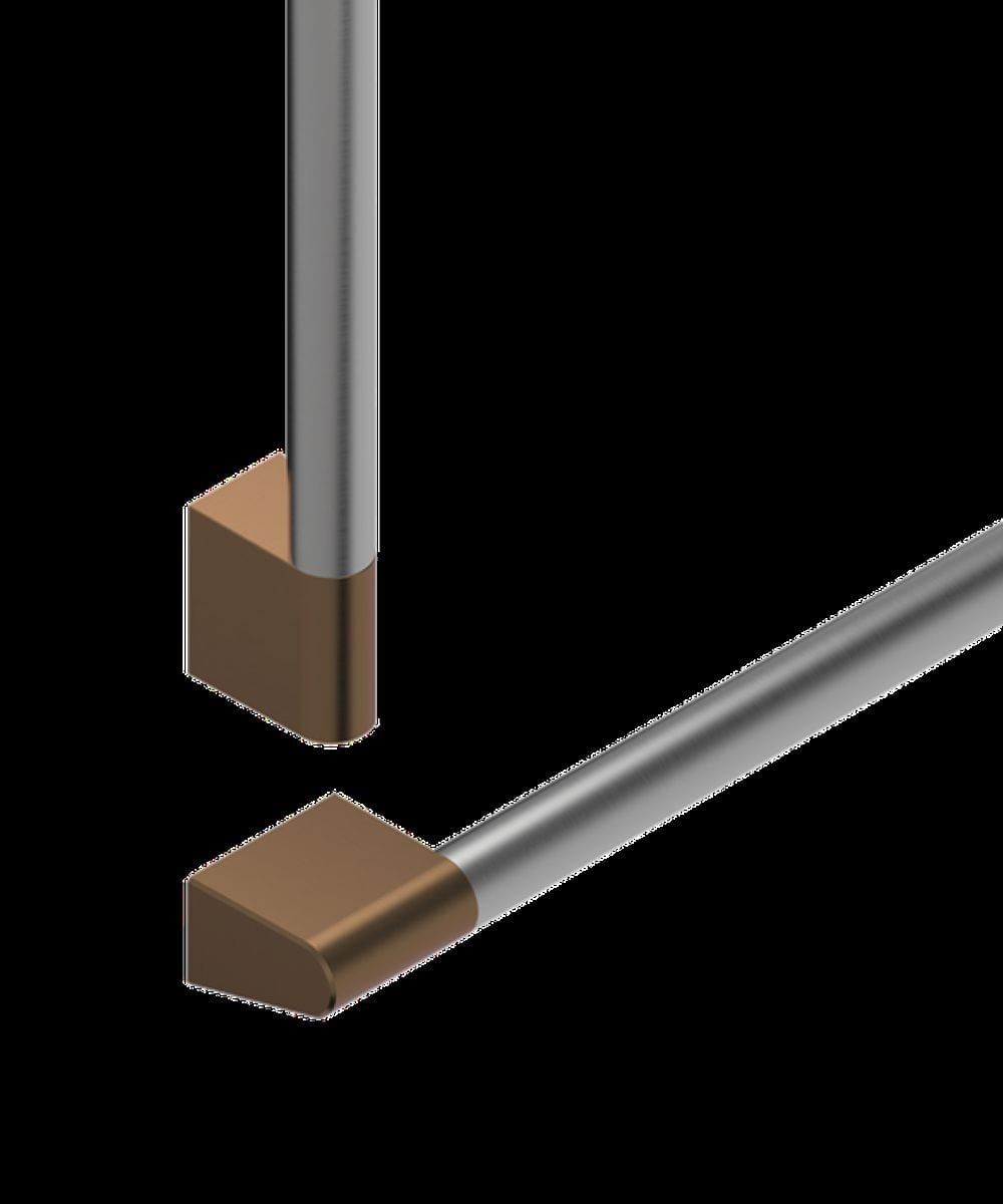 Fisher & Paykel - Round Flush Handle Kit for Integrated Refrigerator Freezer Compatible with 36" Integrated Refrigerator - Dark Copper