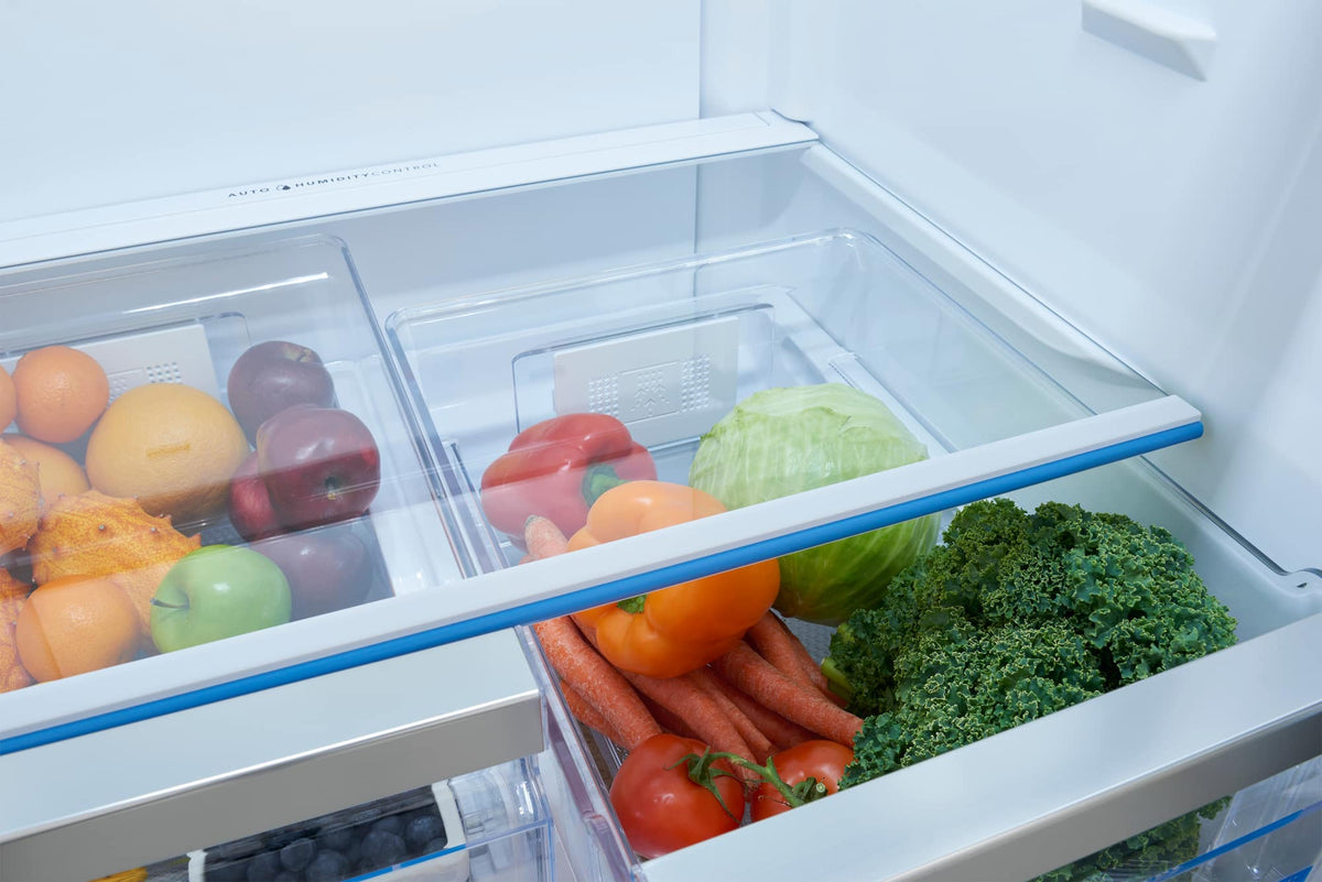 Frigidaire - 30 in. Wide 20.3 Cu. Ft. Bottom Freezer Standard Depth Refrigerator with Internal Water Dispenser - Smudge Proof Stainless Steel