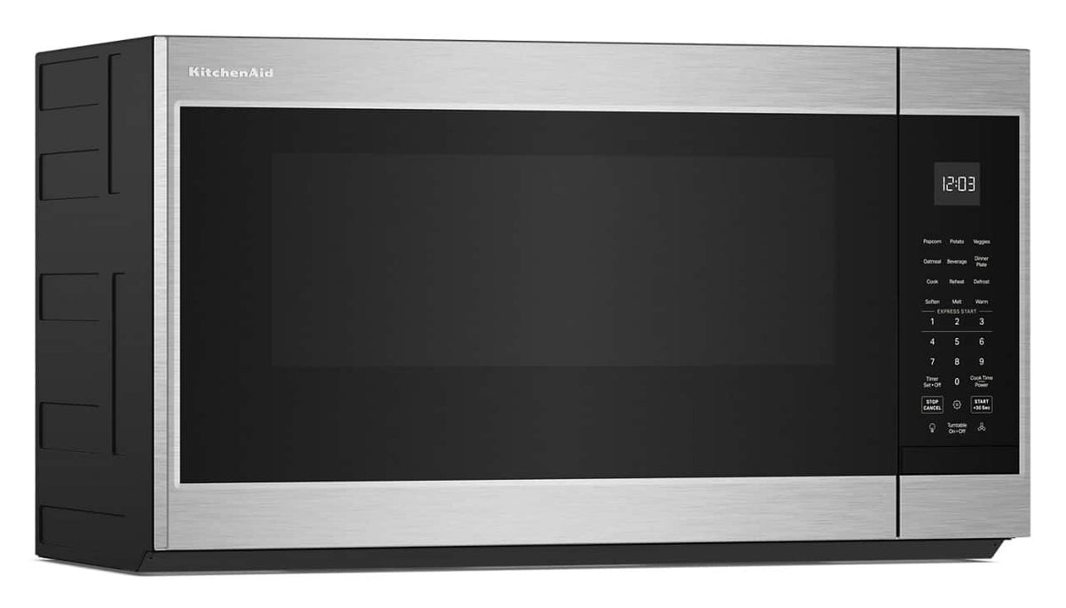 KitchenAid - 1.9 Cu. Ft. Microwave Hood Combination with Auto Functions - Stainless Steel