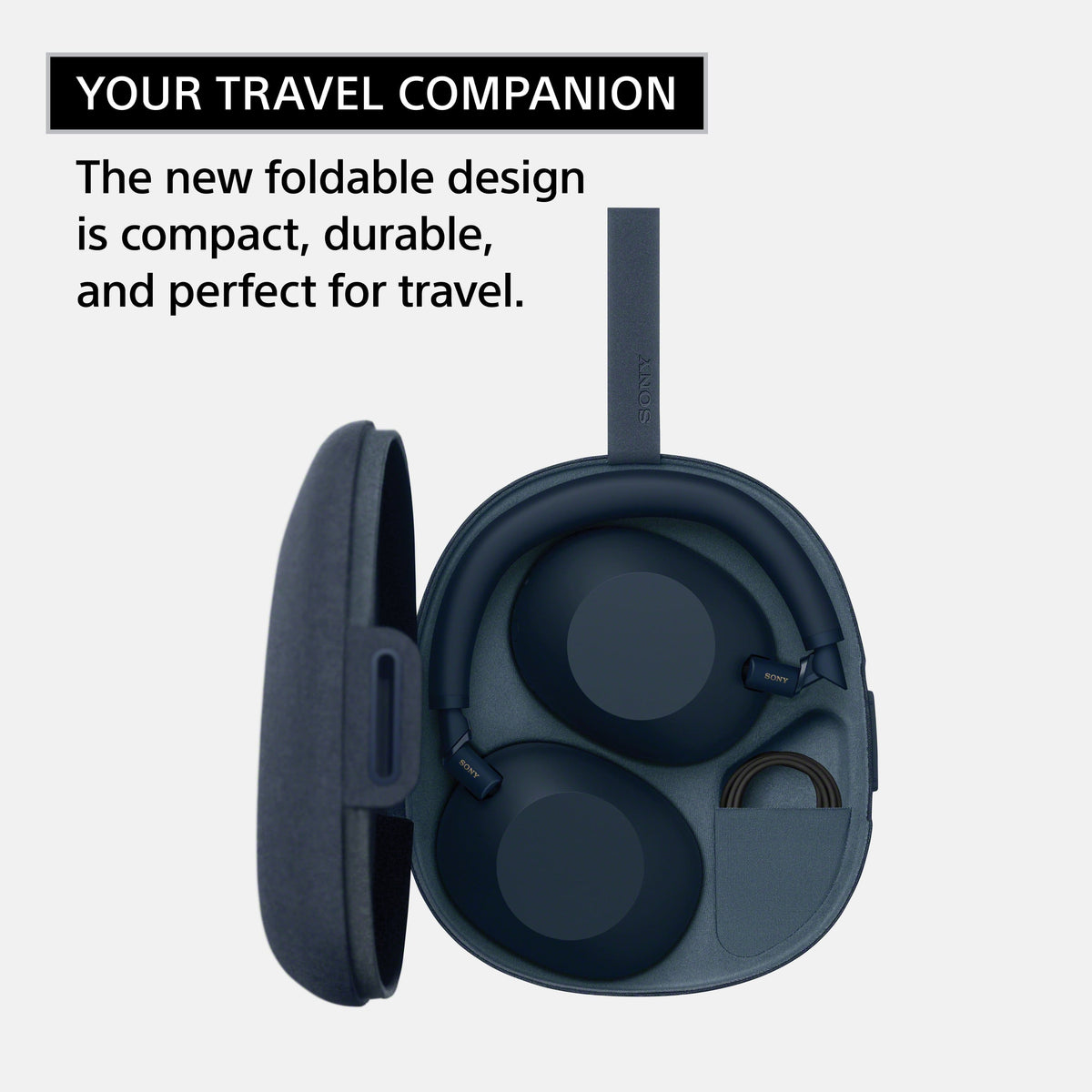 Sony - WH-1000XM6- Best Wireless Noise Cancelling Headphones - Midnight Blue