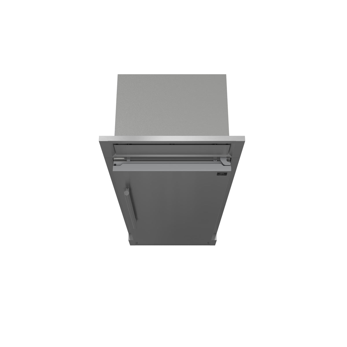 Forno Appliances - Maderno 13.6 Cu. Ft. Built-In Convertible Refrigerator/Freezer with Decorative Grill and Right Swing Door - Stainless Steel