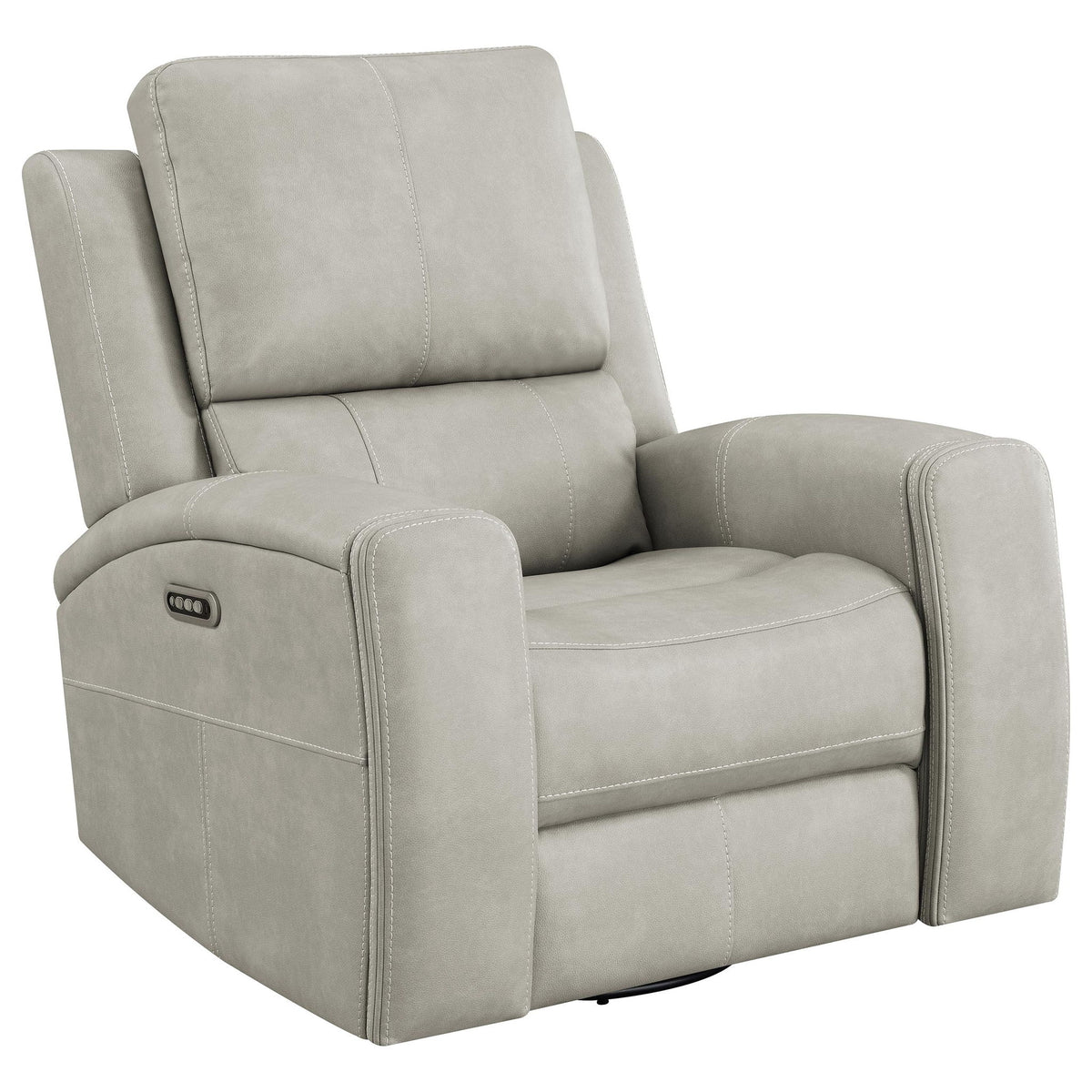 Boyce - Sillón reclinable giratorio de triple potencia con ajustes independientes