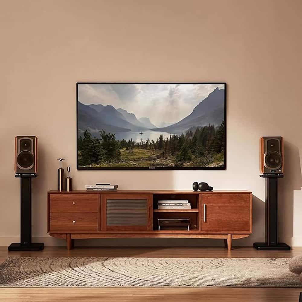 Speaker Stand for Edifier S2000Pro, S1000DB, and S1000MKII Speakers (Pair) - Brown