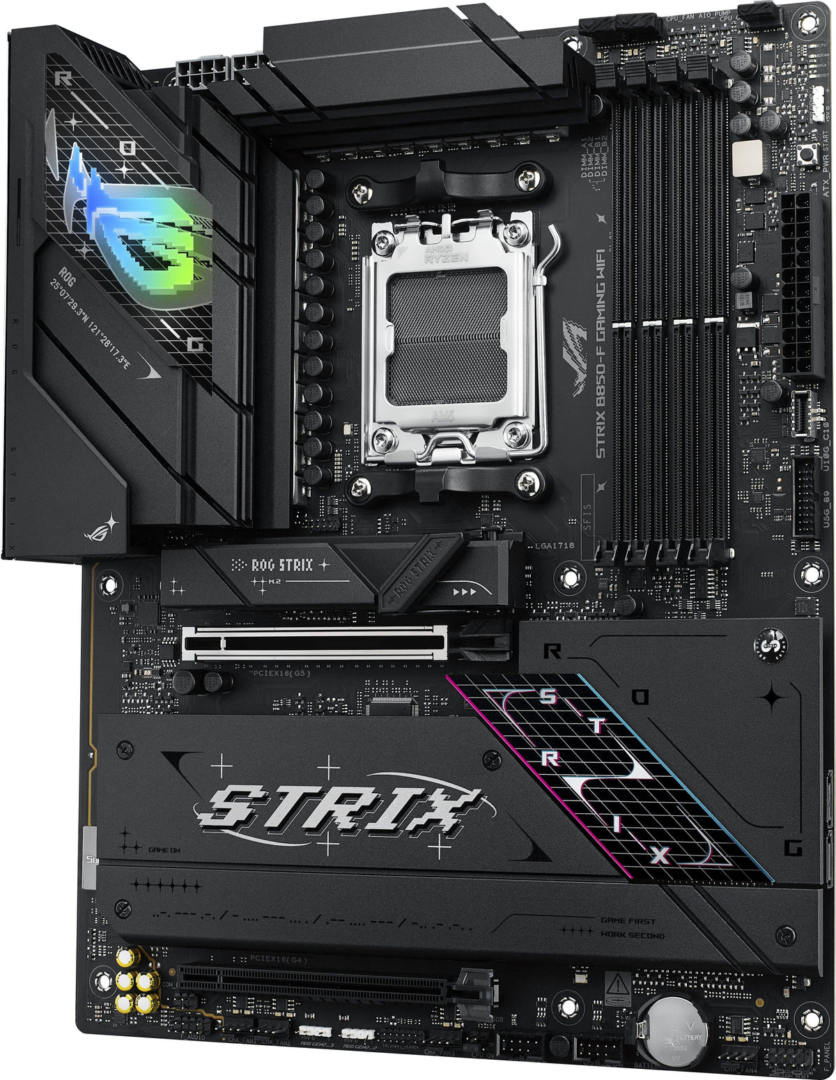 ASUS - ROG Strix B850-F GAMING WIFI (Socket AM5) AMD B850 ATX DDR5 Wi-Fi 7 Motherboard - Black