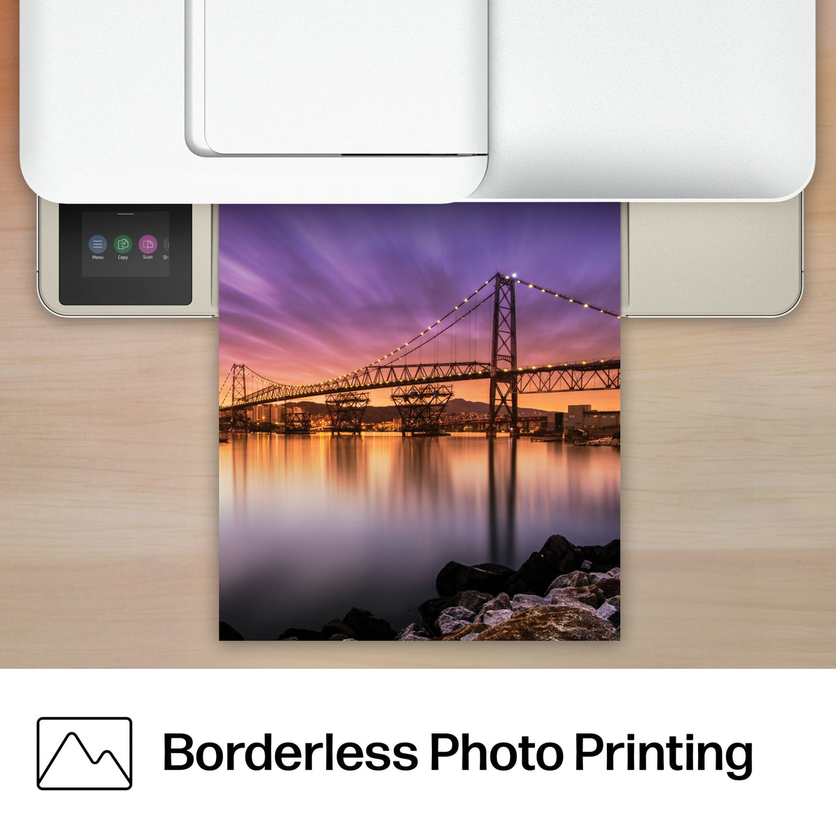 HP - Envy 6555 Wireless AI-Enabled All-in-One Inkjet Printer with 3 Months of Instant Ink - White
