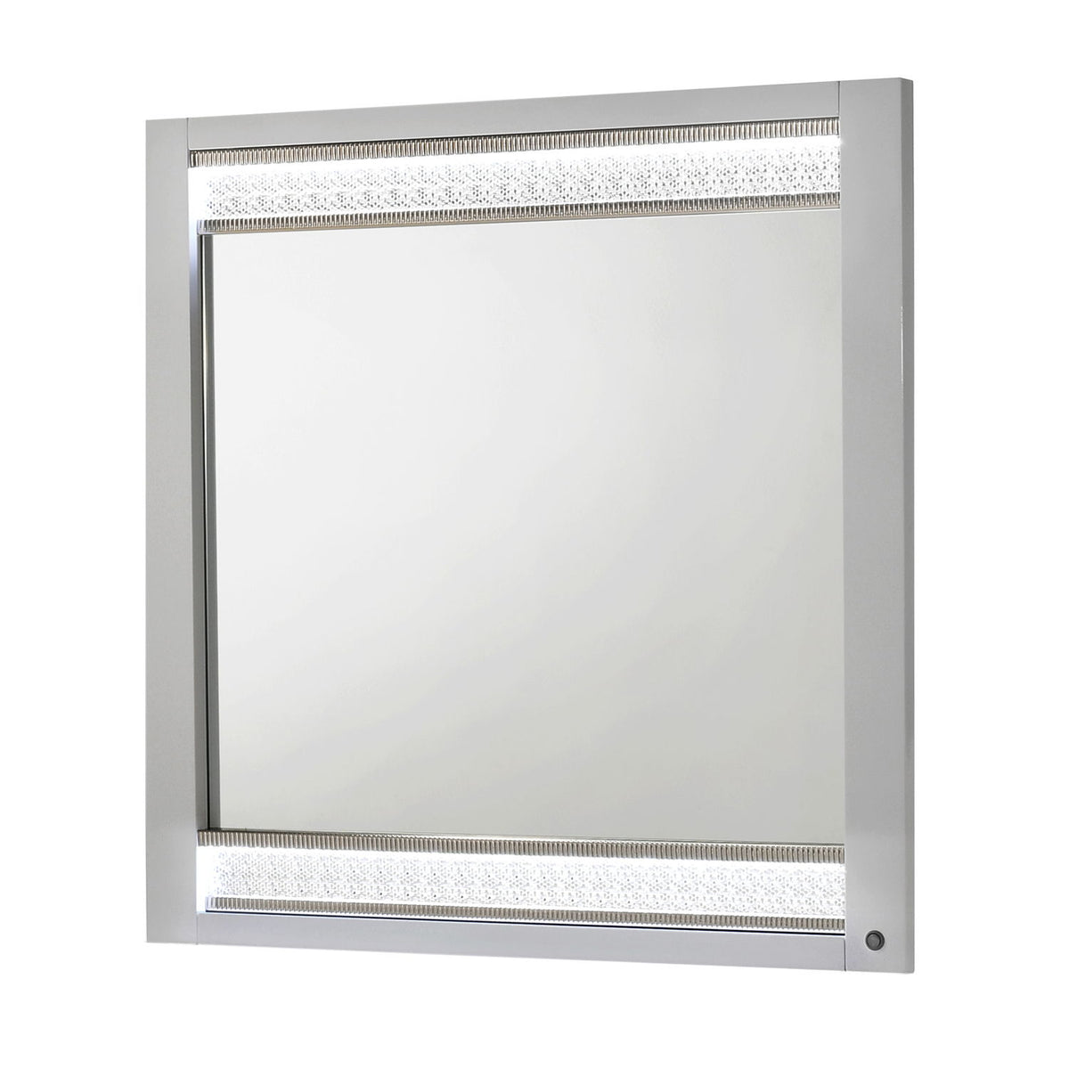 Glam - Espejo e iluminación LED (incluye solo el espejo) - Blanco