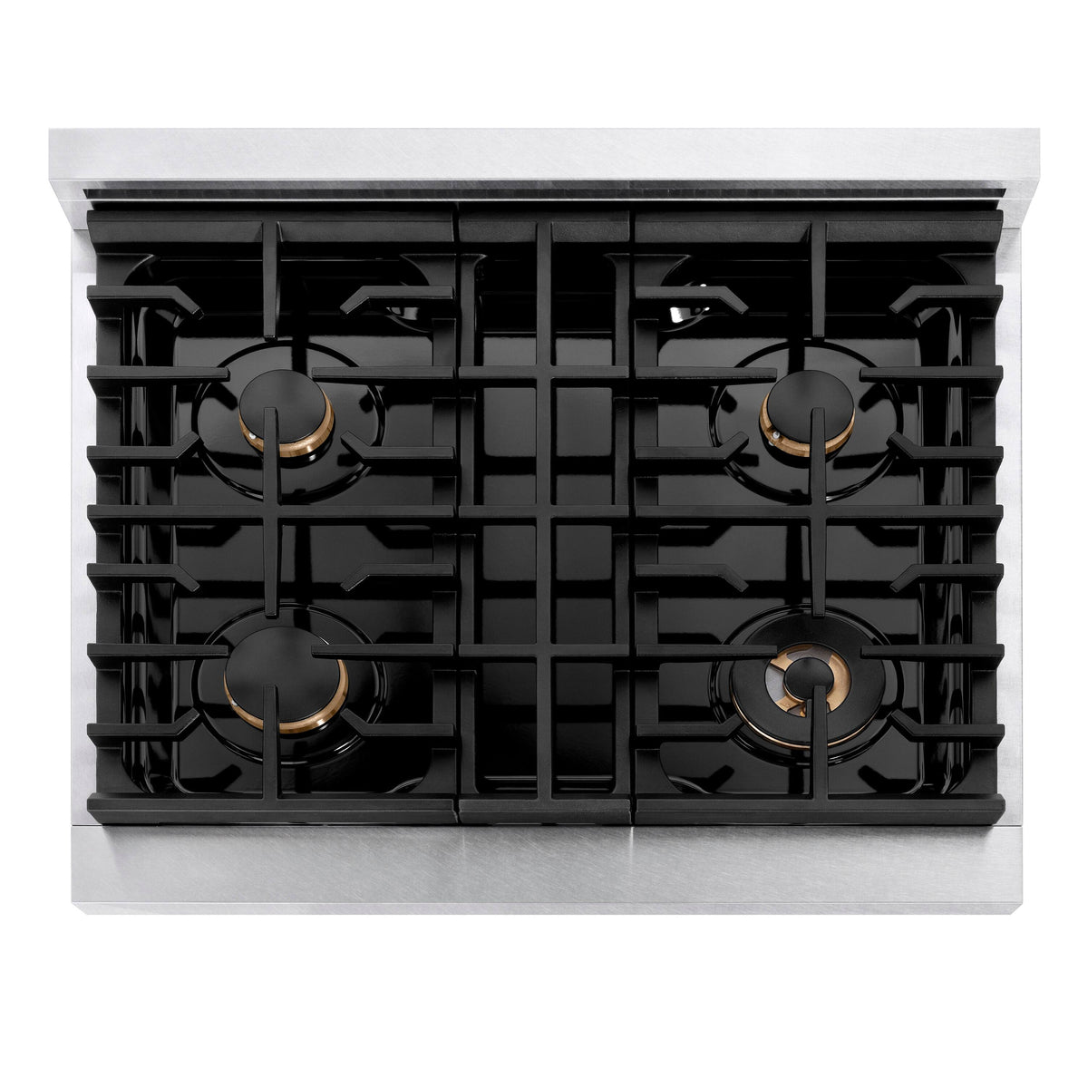 ZLINE - 30 in. Wide 4 Burner Paramount Gas Rangetop with  (SRTS-BR-30) - Satin Stainless Steel
